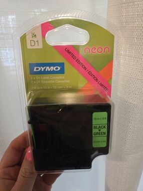 🍓2for$15🍓Dymo Neon D1 Label 2 Pk Cassette